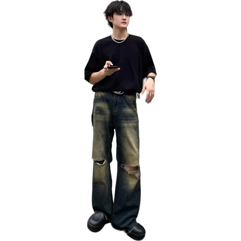 HAPPY PARTY Jeans Unisex Vintage Blue-4