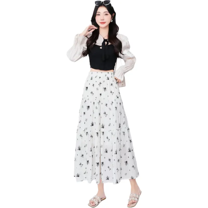 Mu Xiao Xin Casual Long Skirt Women's-2