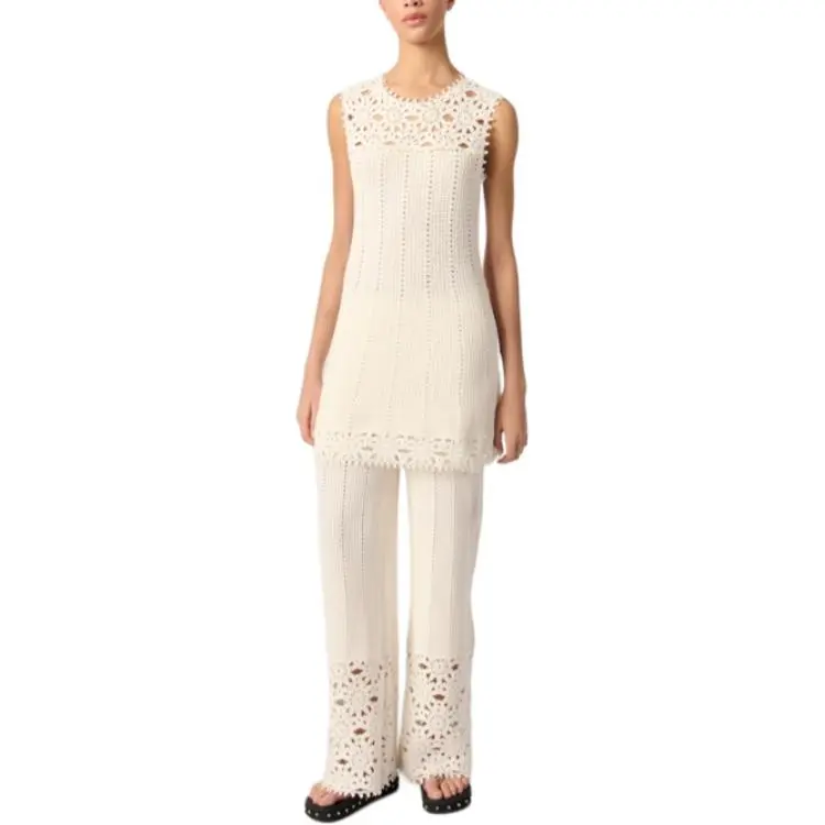 Maje Crochet knit Minidress-1