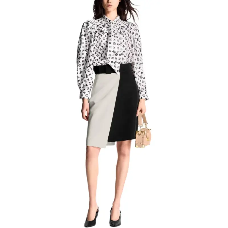 LOUIS VUITTON 3D Monogram Puff Sleeve Blouse-1