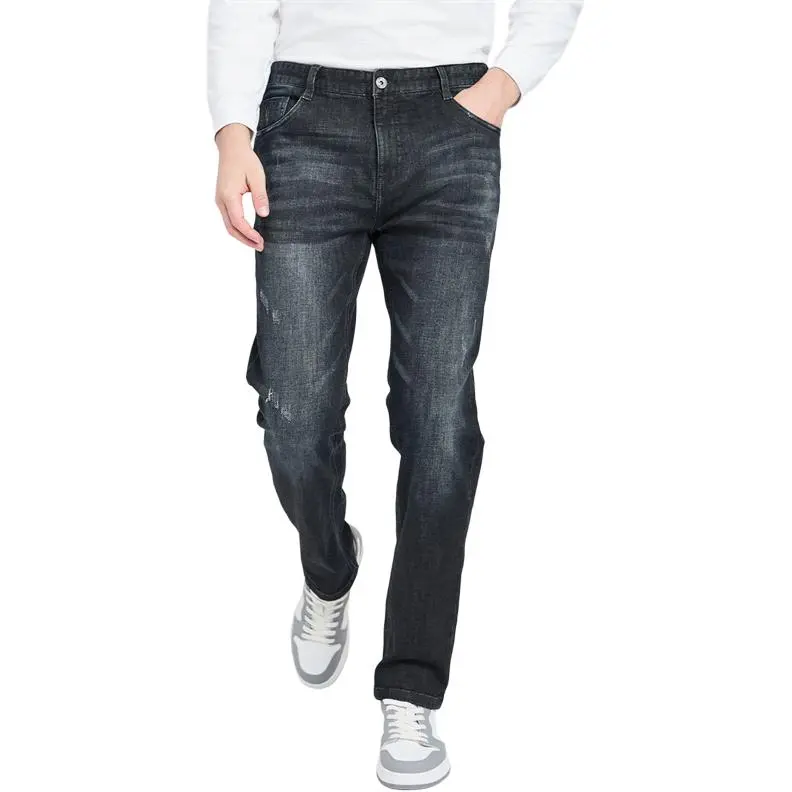 FAIRWHALE Jeans Men Black 001-2