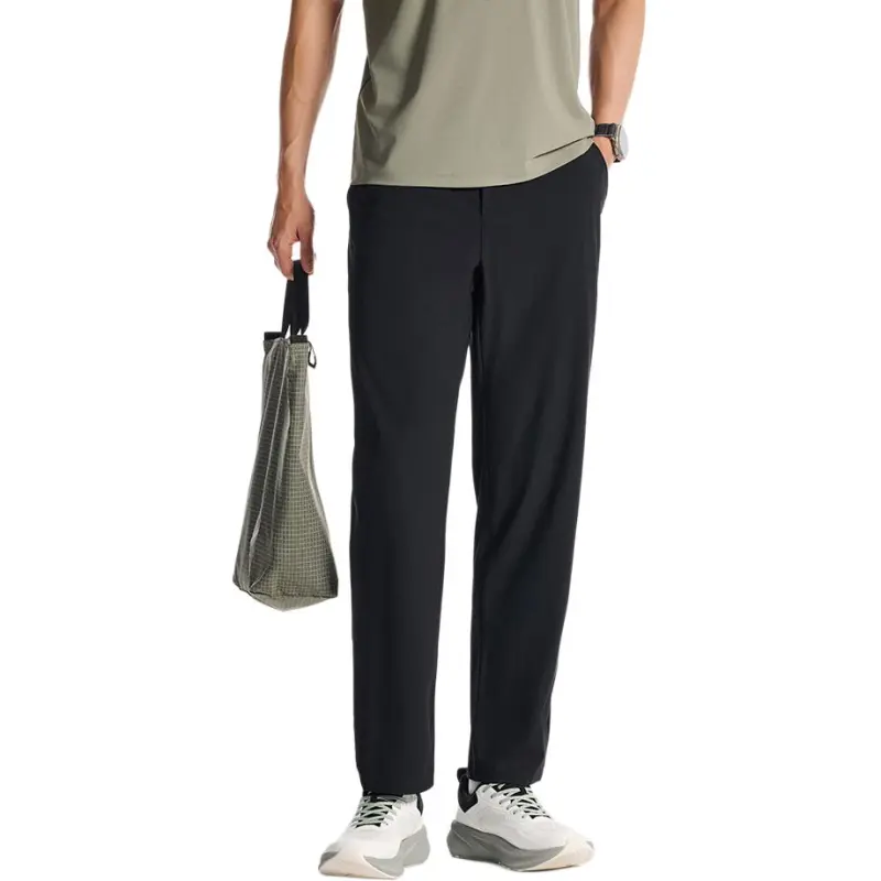 Anta Variety Training Collection Knitted Sweatpants Men's Basic Black-1