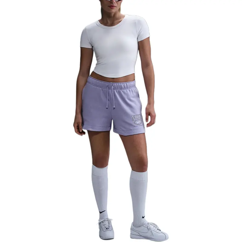 Nike Sportswear Club Fleece Women's Mid Rise 4' Graphic Shorts-1