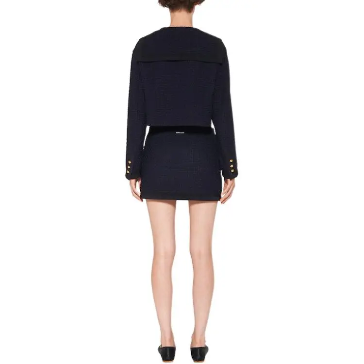 MIU MIU Casual Short Skirts Women's Navy Blue-2
