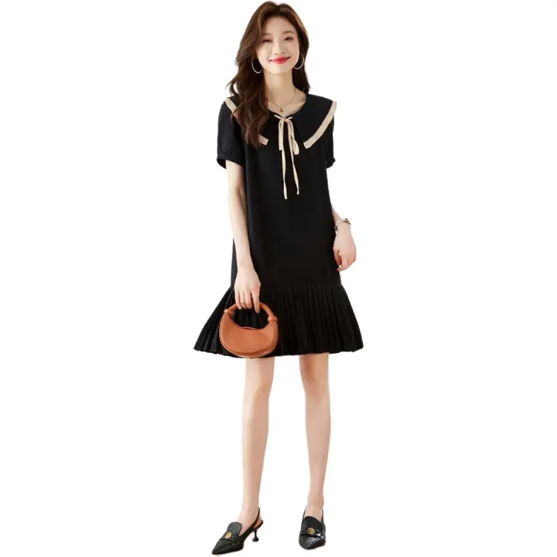 Mu Xiao Xin Short Sleeved Dress Women's-4