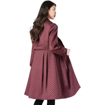 Mylan Spring Fall Trench Coat Slim Fit Women's Fuchsia