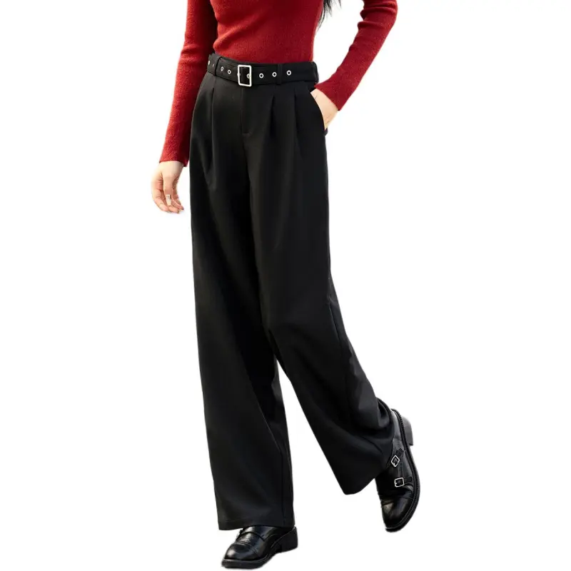 Mo Han Yi Mei Casual Pants Women's Black-2