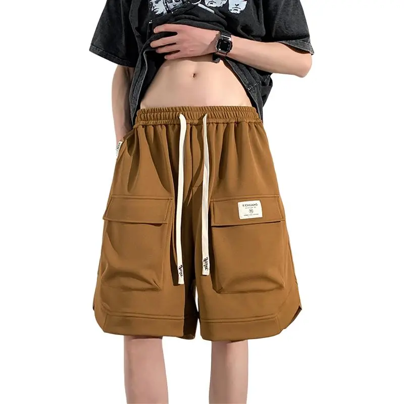 Caramella Cargo Shorts Unisex Black-7
