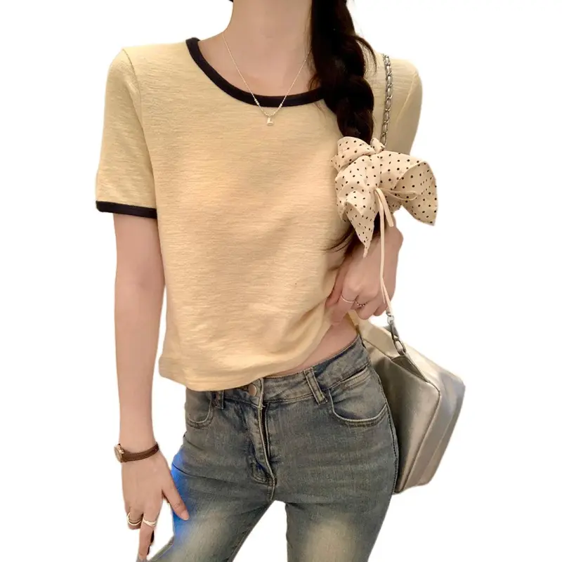Mu Xiao Xin Set in Sleeve T Shirt Women's-2