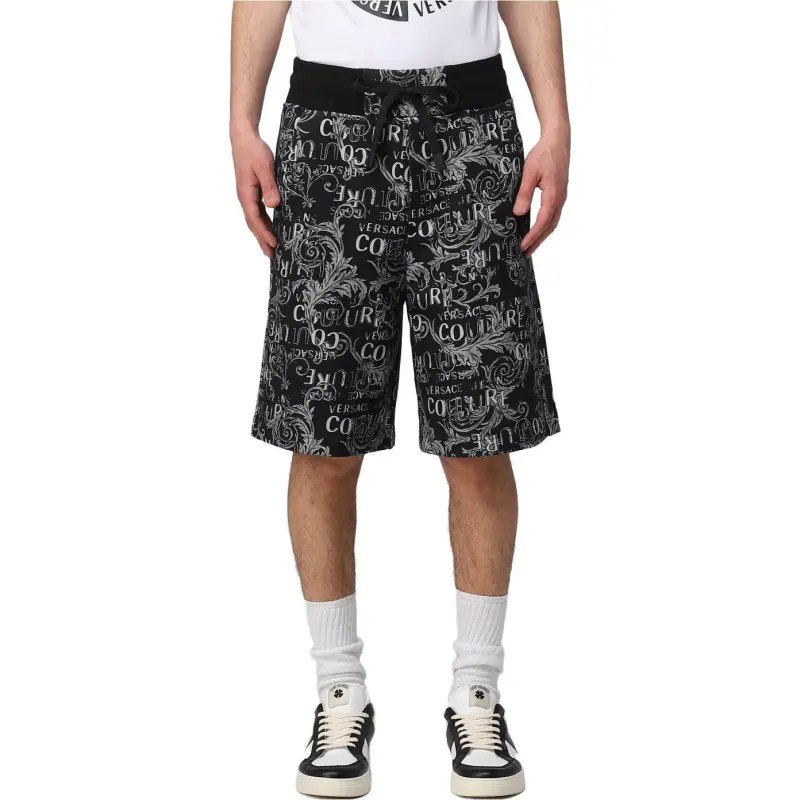 VERSACE JEANS COUTURE Logo print Bermuda Shorts-1