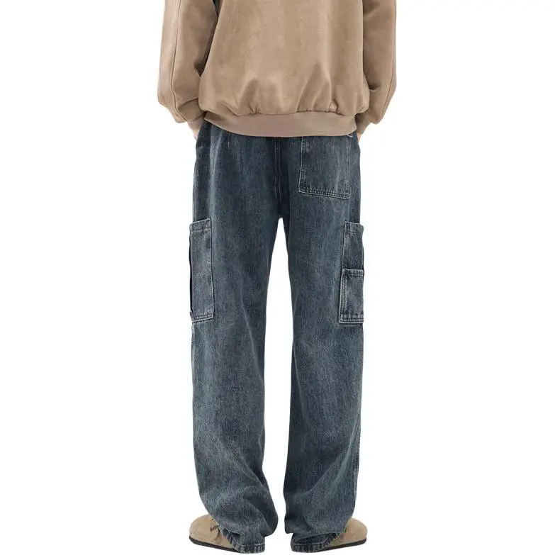 SONGS ALONG Jeans Unisex Blue-1
