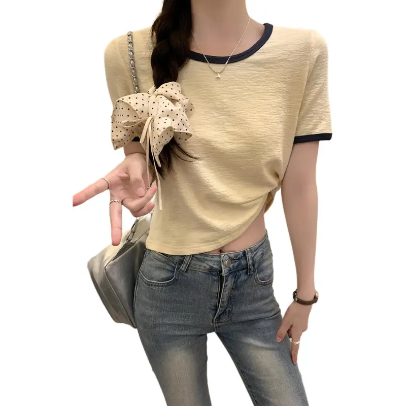 Mu Xiao Xin Set in Sleeve T Shirt Women's-3