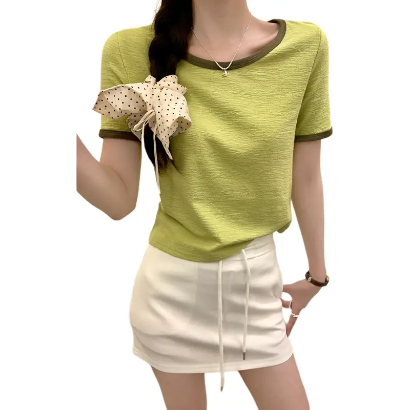 Mu Xiao Xin Set in Sleeve T Shirt Women's-5
