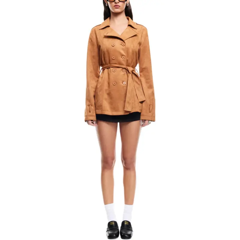 Lioness Trench Coats Women's Camel-2