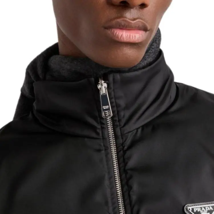 PRADA SS25 Spring Summer Men's Clothing Collection Cashmere Sweater Men's Black-5