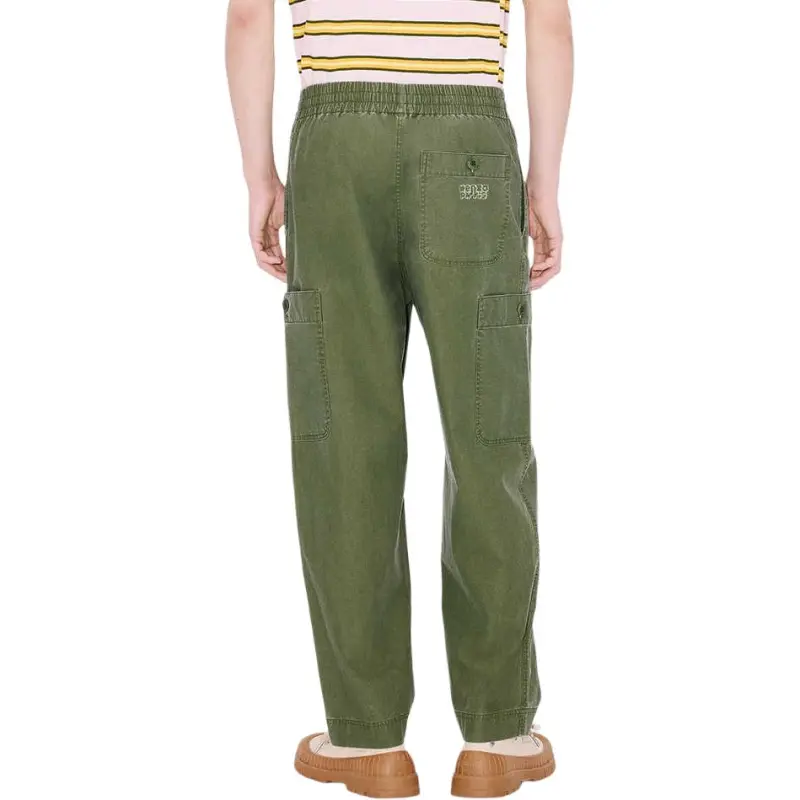 KENZO SS25 Casual Pants Men's Dark Khaki-4