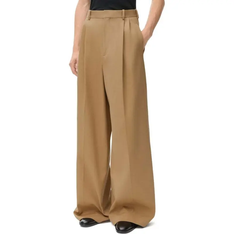LOEWE SS25 Casual Pants Men's Beige-2