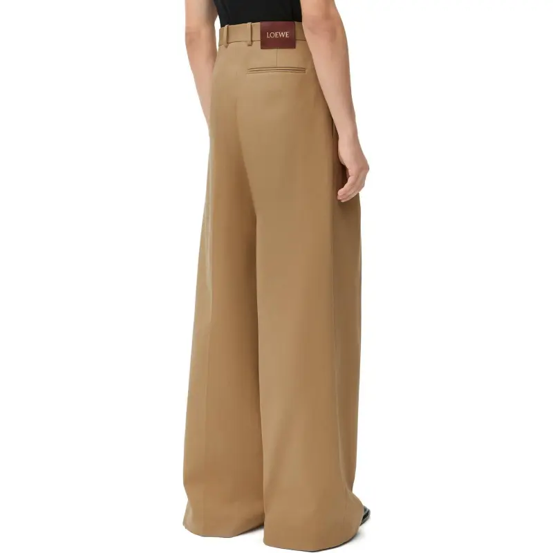 LOEWE SS25 Casual Pants Men's Beige-3