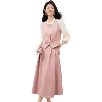 XINFEIYU Skirt Set Women's Pink