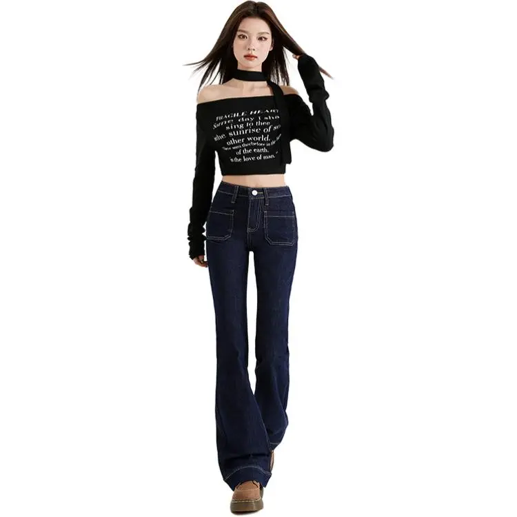 Kazakhstan Jeans Women's Denim Blue-3