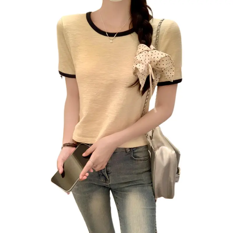 Mu Xiao Xin Set in Sleeve T Shirt Women's-1
