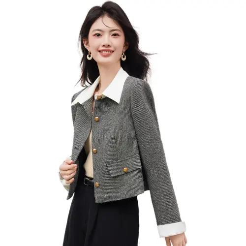 XINFEIYU Jackets Women's Black