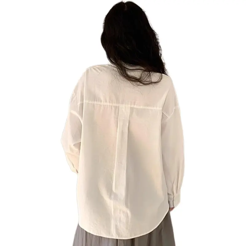 GOSO Shirt Women's Pure White, Black Floral Shirt-0