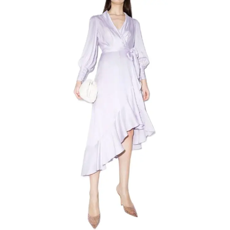 Zimmermann Long Sleeved Dresses Women's Purple-1
