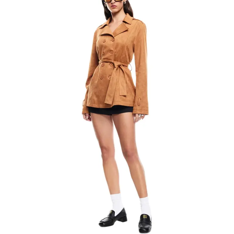 Lioness Trench Coats Women's Camel-4