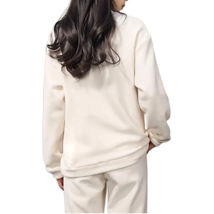 QIAODAN Sports Life Collection Sweatshirt Women's Cream White-1