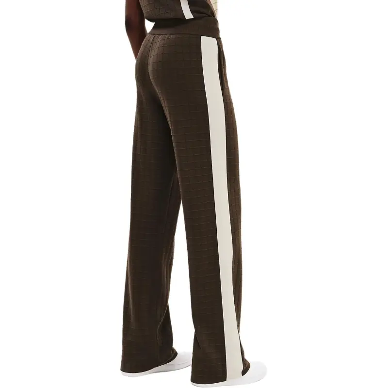 HERMES Knitted Sports Pants Women's Charcoal Brown-0