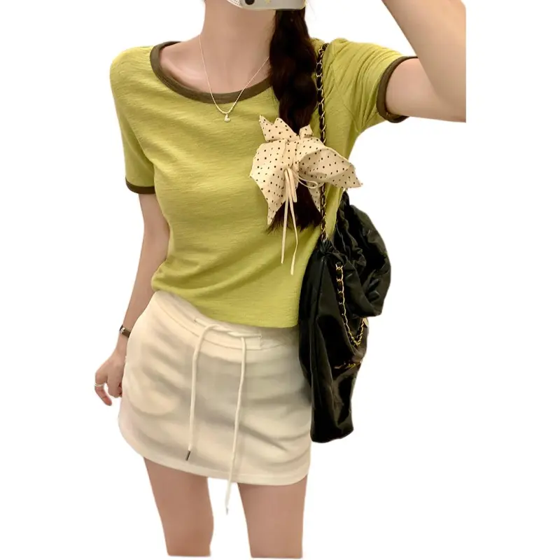 Mu Xiao Xin Set in Sleeve T Shirt Women's-7