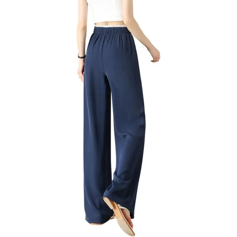 Weixi Casual Pants Women's Navy Blue-1