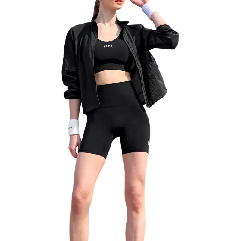 XEXYMIX Yoga Shorts Women's Black-1