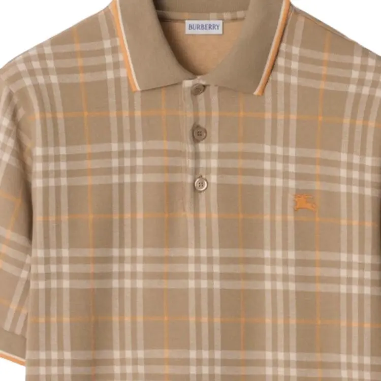 Burberry SS25 Polo Shirt Men's Orange-3