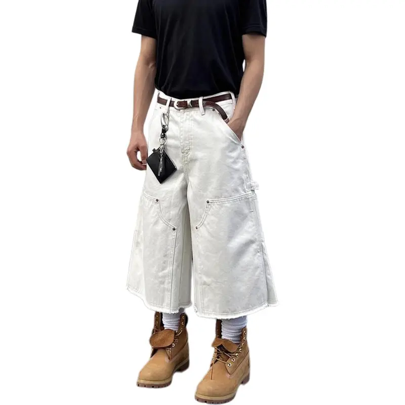 CORNILOT Casual Shorts Unisex White-1
