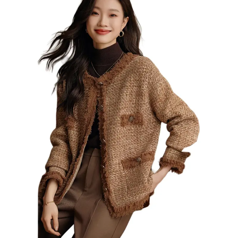 Mo Han Yi Mei Jackets & Coats Women's Caramel-6