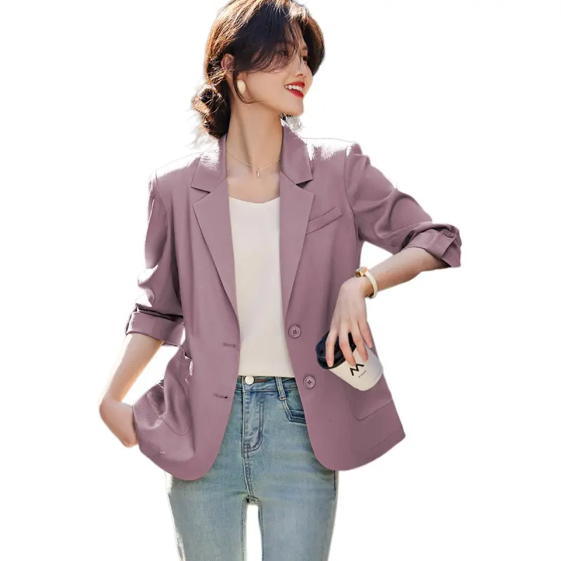 XWI Business Suit Women's Gray Purple-4