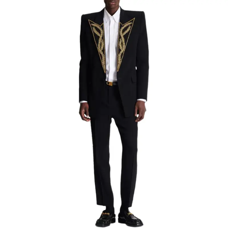 BALMAIN Embroidered collar Blazer-2