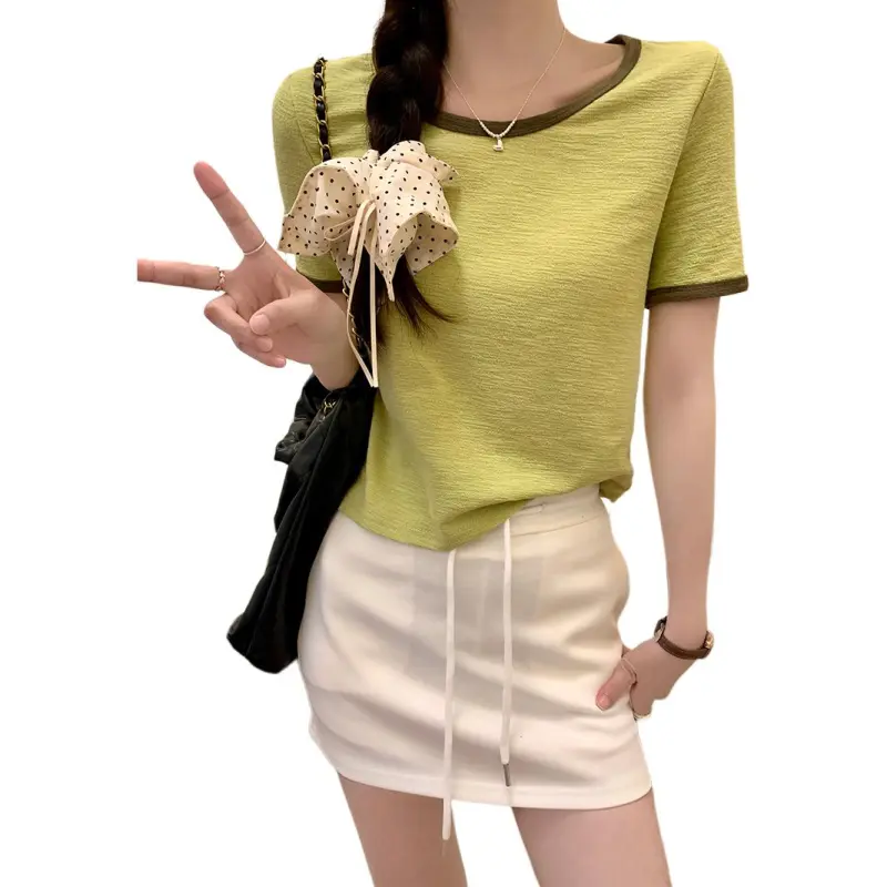 Mu Xiao Xin Set in Sleeve T Shirt Women's-6