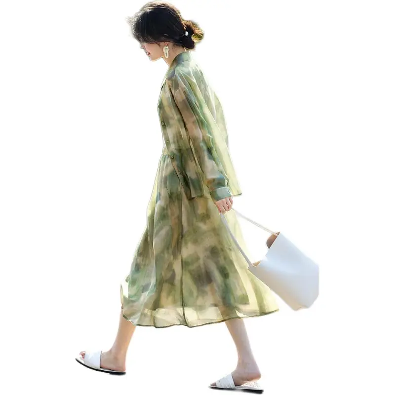 XWI Skirt Set Women's Blended Green-1
