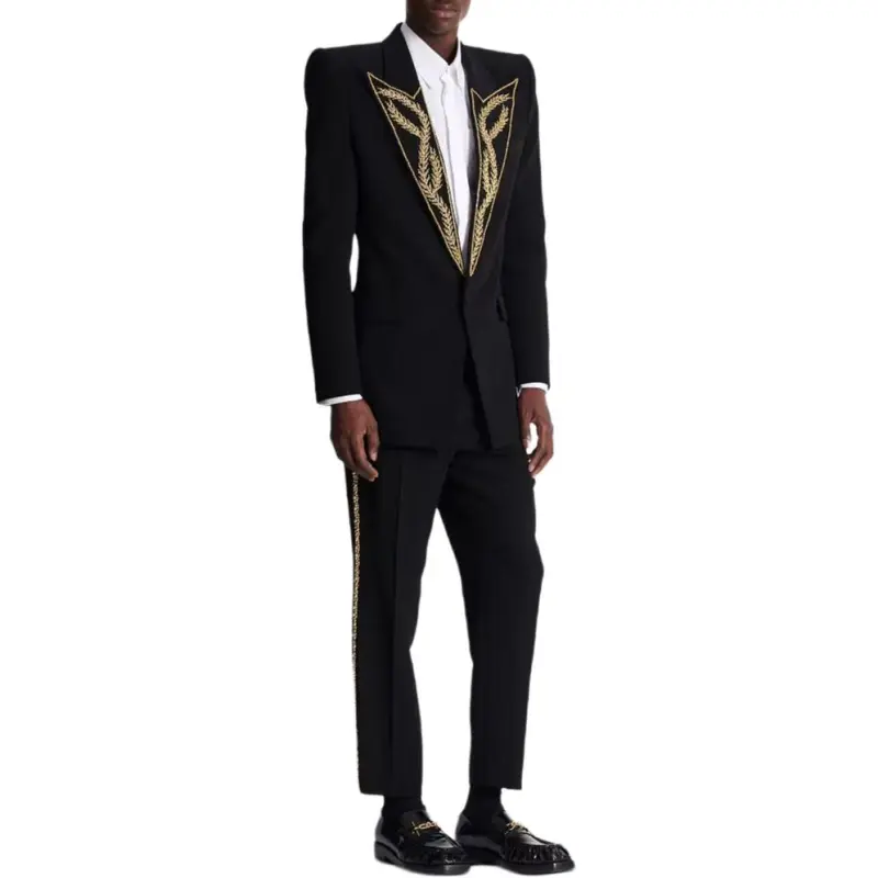 BALMAIN Embroidered collar Blazer-5
