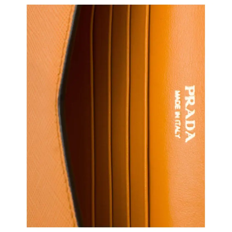 PRADA Calfskin Shoulder Bag Mini Women's Amber-3