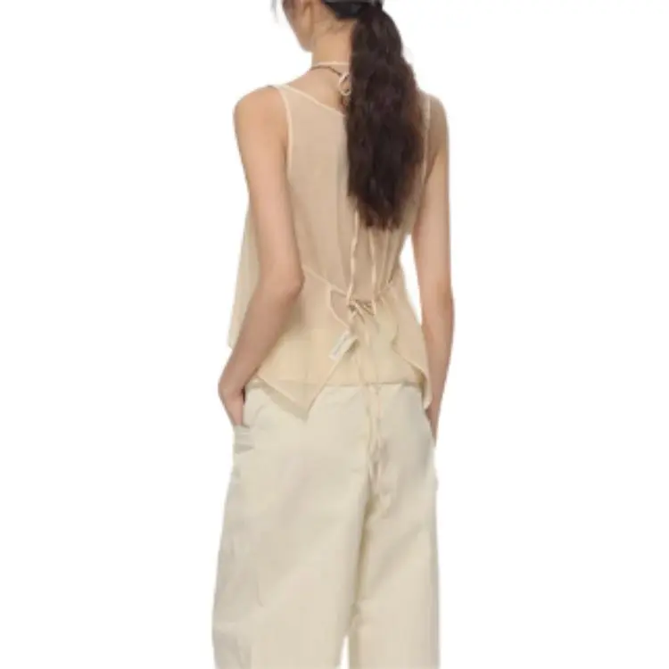 LOW CLASSIC Semi sheer Top-3