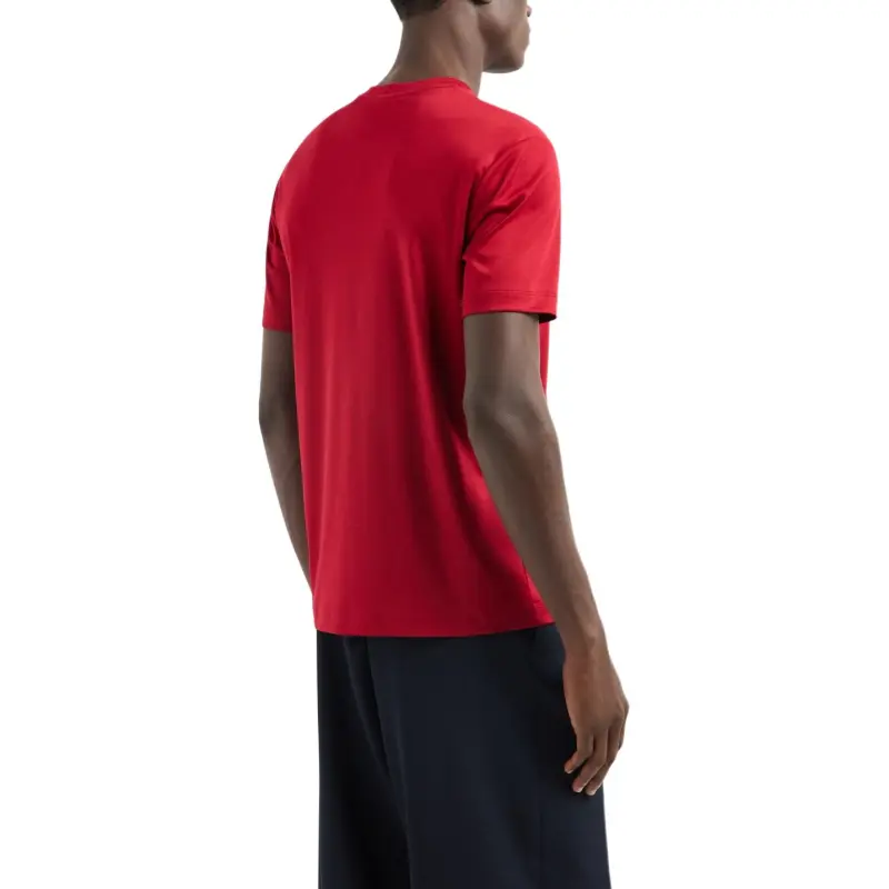 GIORGIO ARMANI Cotton interlock T shirt With Embroidered Logo-2