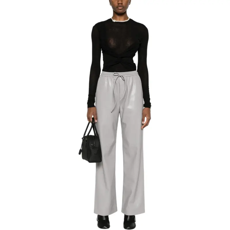 NANUSHKA Faux leather Trousers-1
