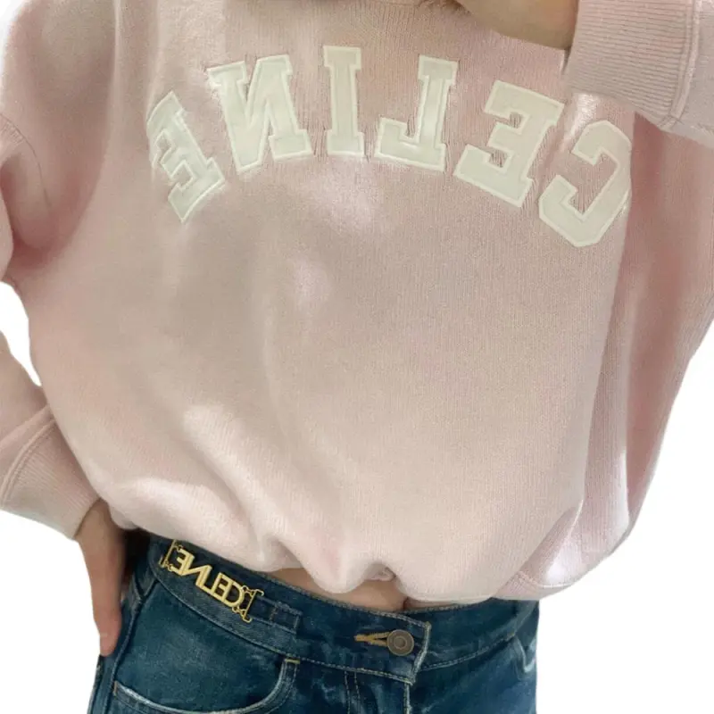 CELINE Cashmere Sweaters Women's Pink-4