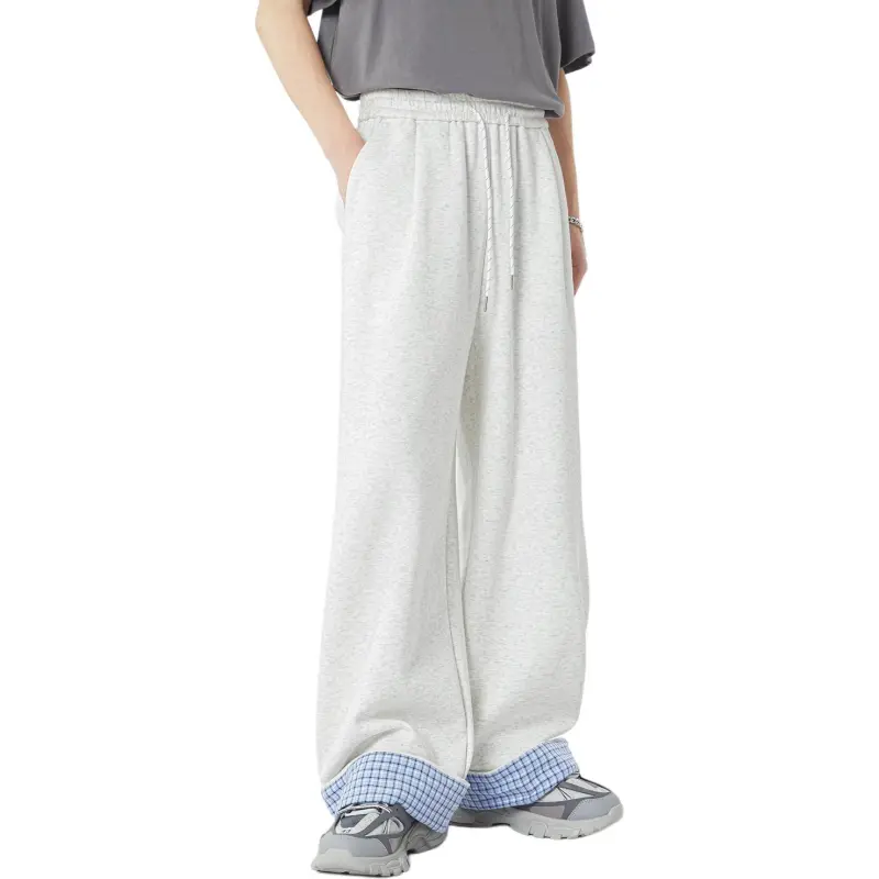 Menblero Casual Pants Unisex Heather Gray-2