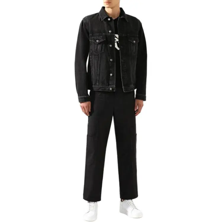 Givenchy Denim Jackets Men Black-2