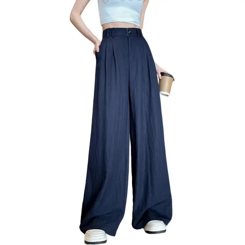 Weixi Casual Pants Women's Navy Blue-5